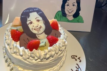 似顔絵ケーキ